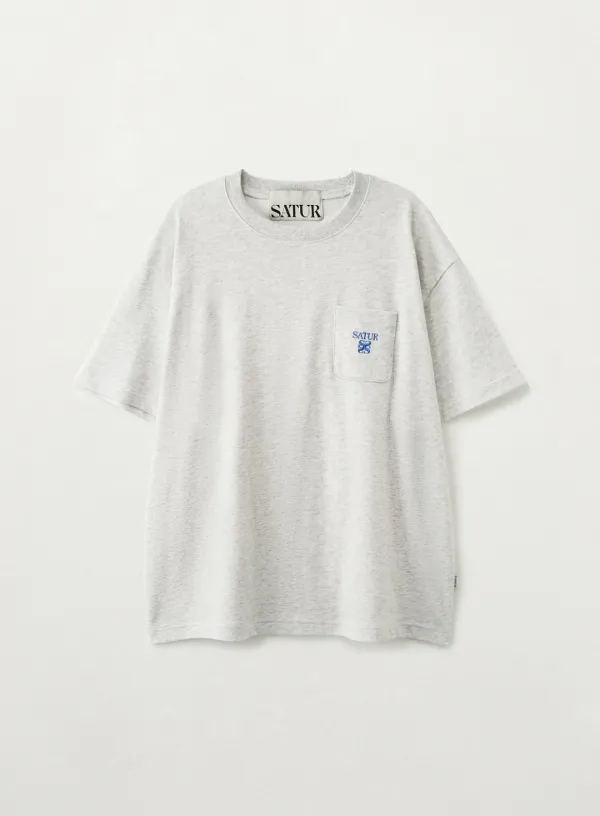 Apero Logo Pocket T-Shirt - Melange White