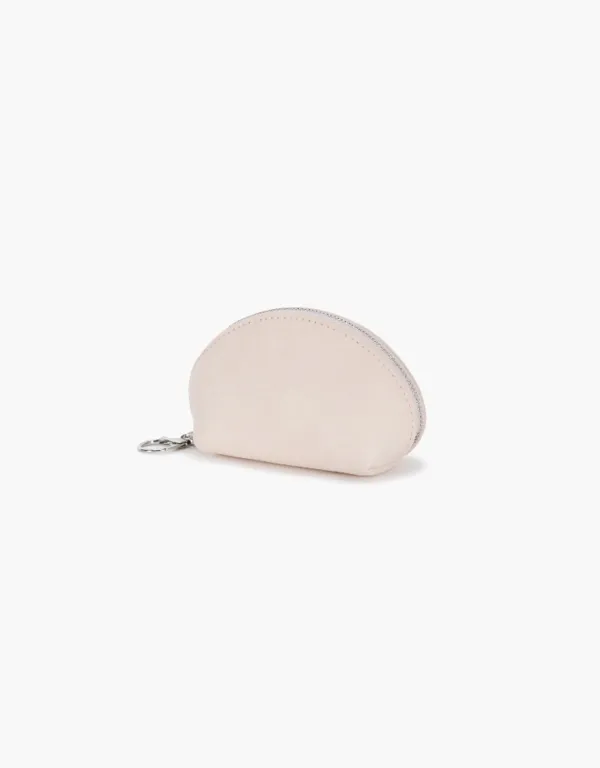 suede mini pouch - pink