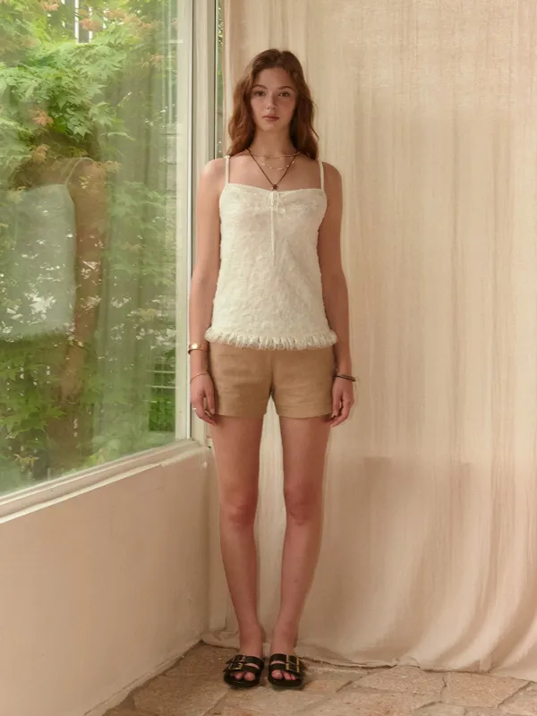 AMY LACE SLEEVELESS TOP_CREAM