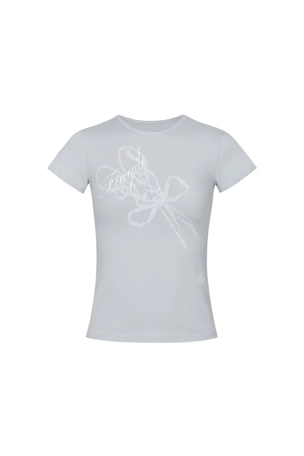 FRAGILE GRAPHIC TEE light mint
