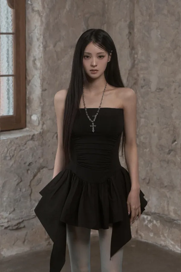 Nua Mini Dress (black)