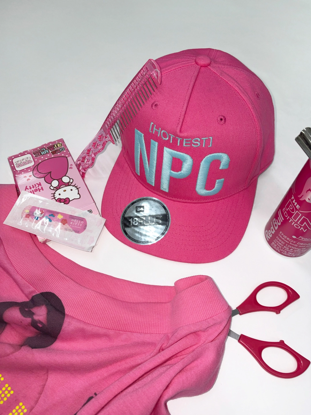 스컬프터 NPC Snapback Cap Acid Pink 상품 이미지 1