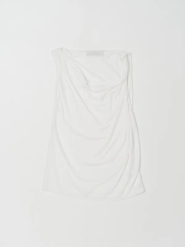 [7/15 이내 순차출고] DRAPE TWIST SLEEVELESS TOP IN WHITE