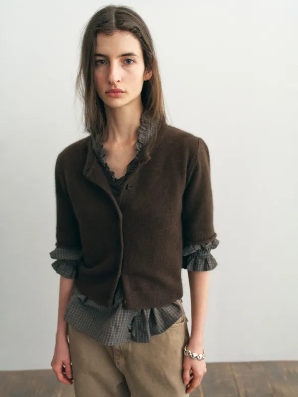 [2nd 예약배송/9월 30일] Arden Knit Cardigan_Brown