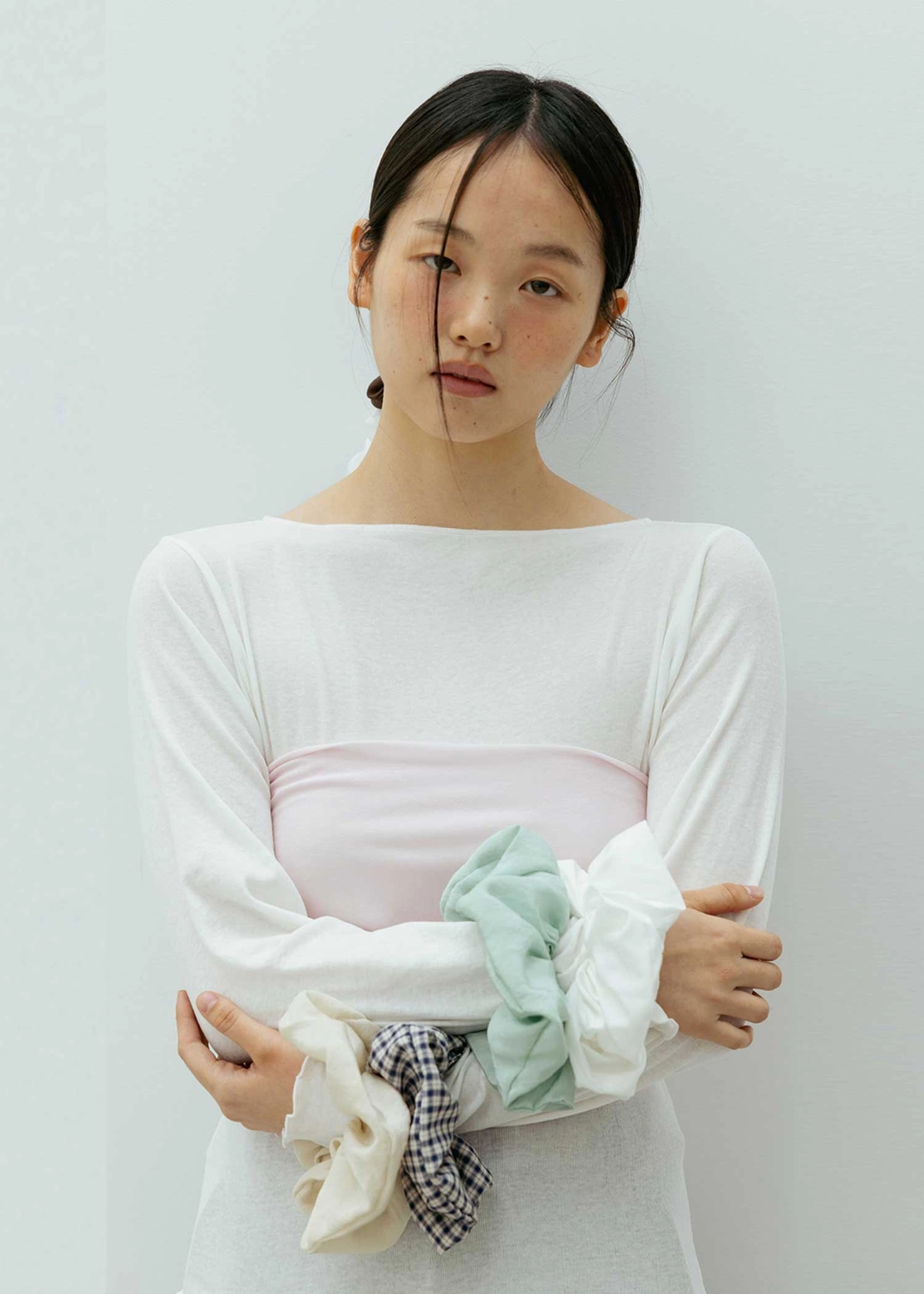 더라이 [2차] Boat-neck Long Sleeve T-shirt(Ivory) 상품 이미지 2