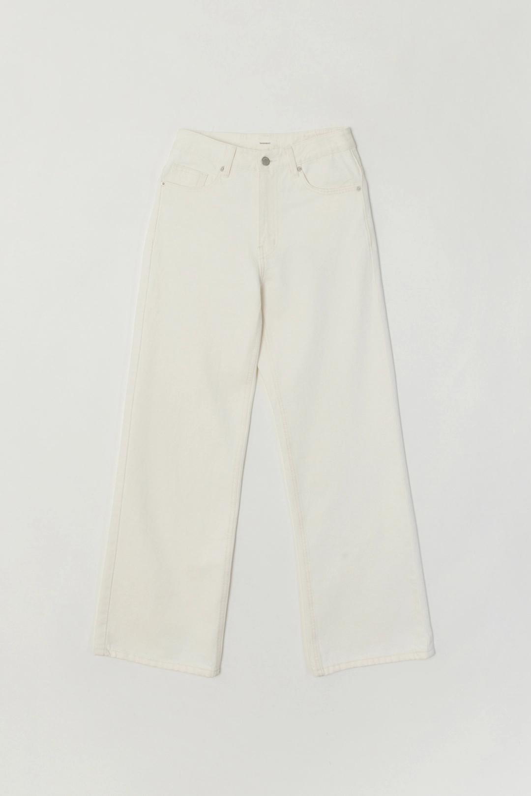 세이지먼트 CREAMY STRAIGHT DENIM PANTS_CREAM 상품 이미지 1