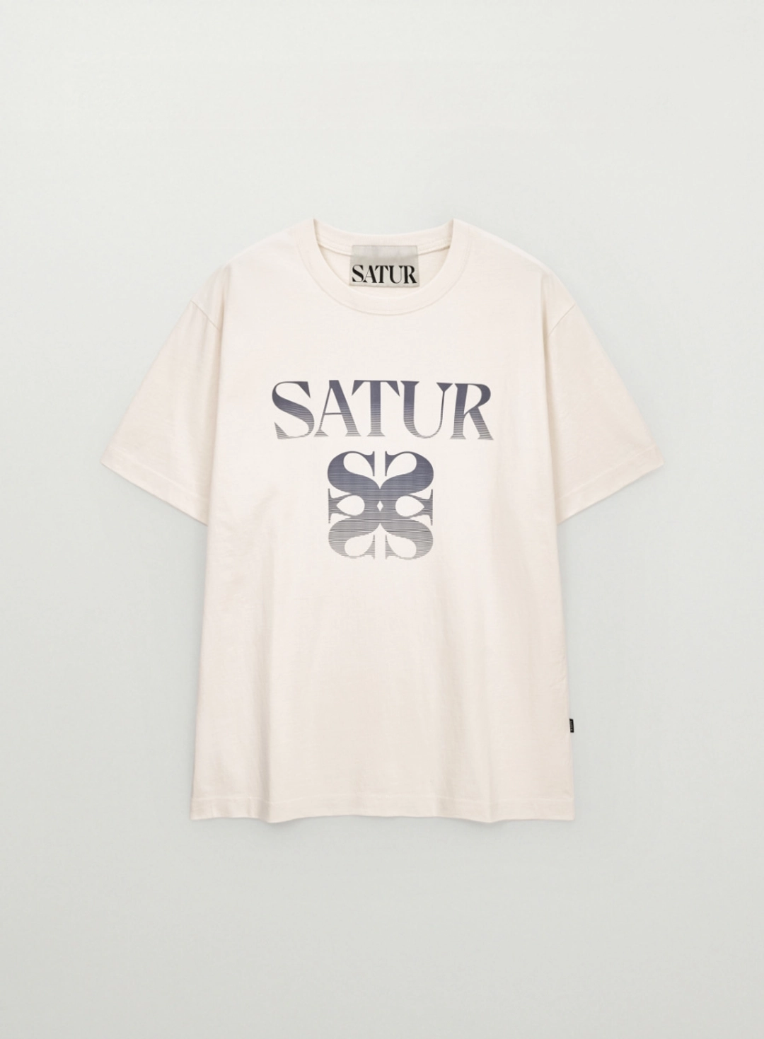 세터 Gradient Big Logo T-Shirt - Cream 상품 이미지 1