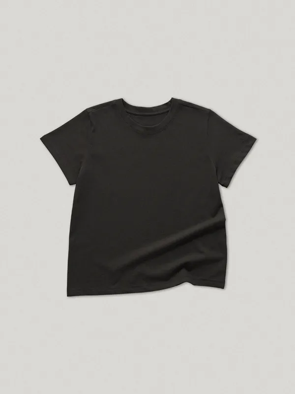 House Embroidery Tee Black