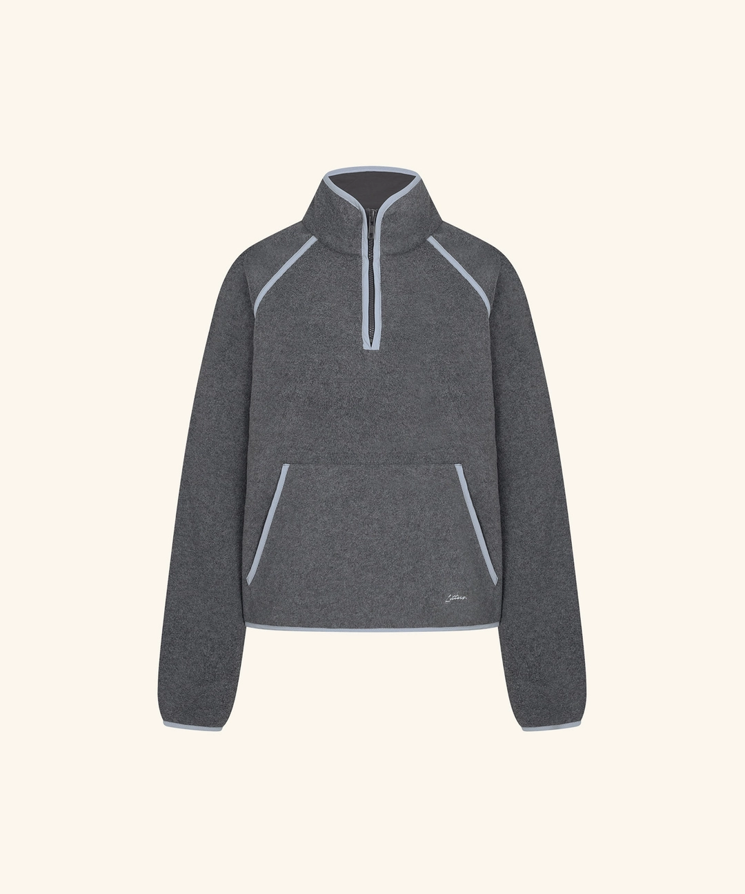 레터프롬문 [9/22 11:00am Coming soon] Letters Mémoire Fleece Half-Zip (Charcoal) 상품 이미지 1