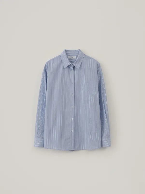 Stripe Pole Shirt - Light Blue
