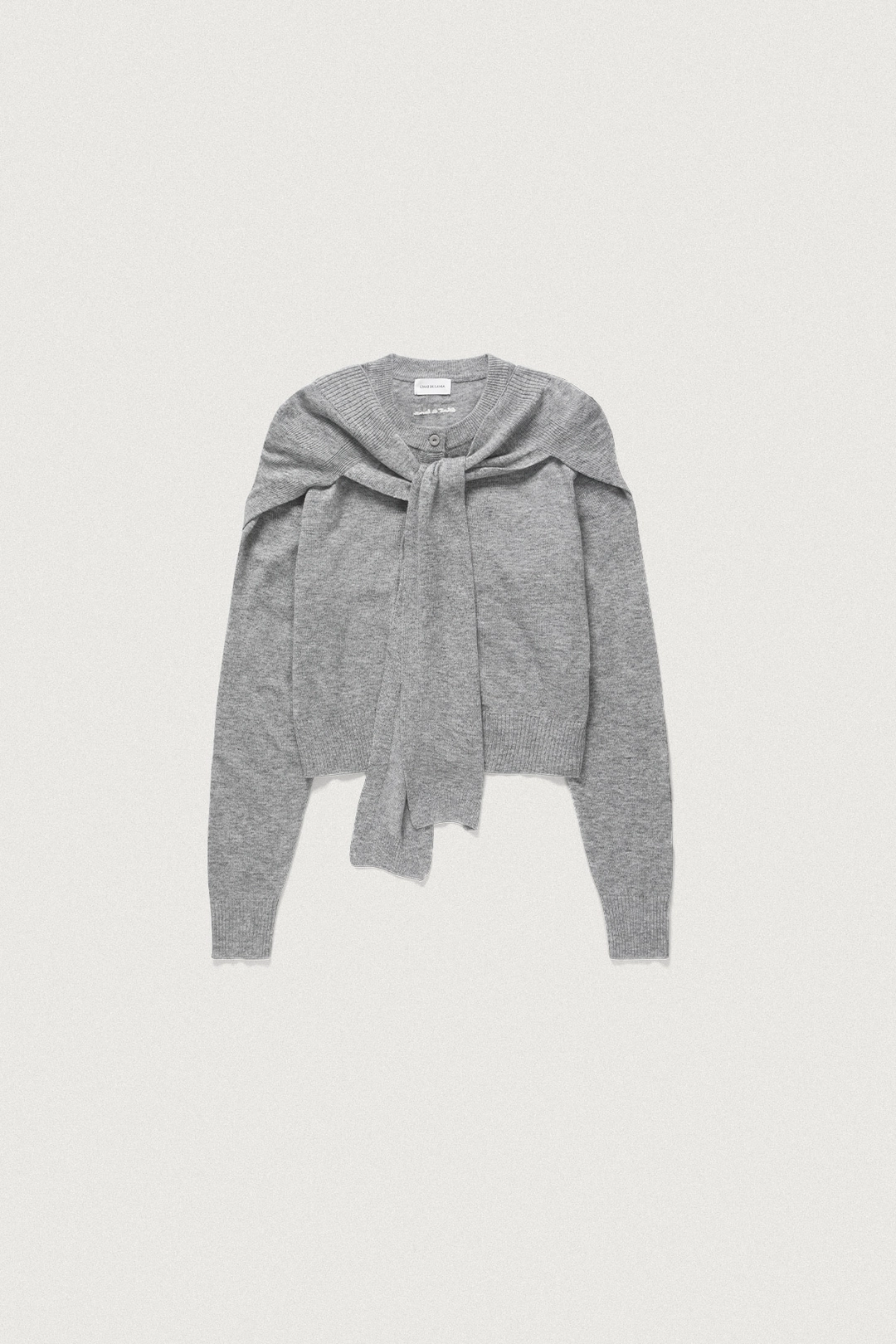 샤드라마 WOOL WRAP ROUND CARDIGAN [MELANGE GRAY] 상품 이미지 1