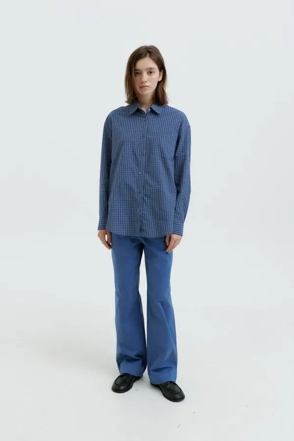 Leo Check Shirt (Fabric By KUWAMURA)