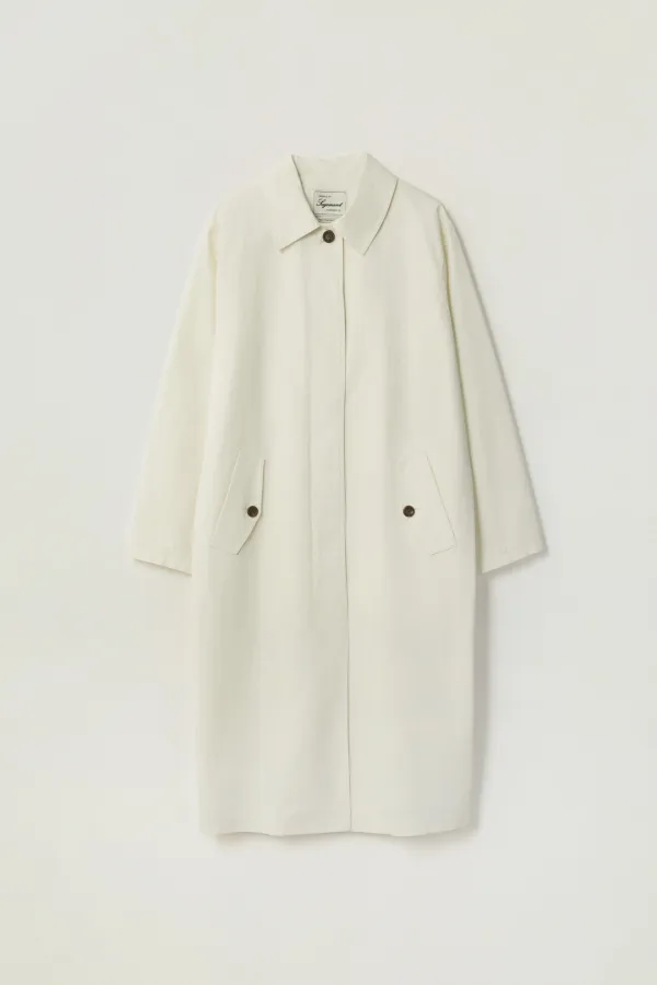 YVONNE WASHED TRENCH COAT_CREAM