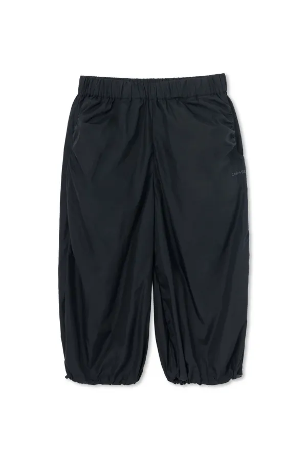 NYLON HALF TRACK PANTS (BLACK)