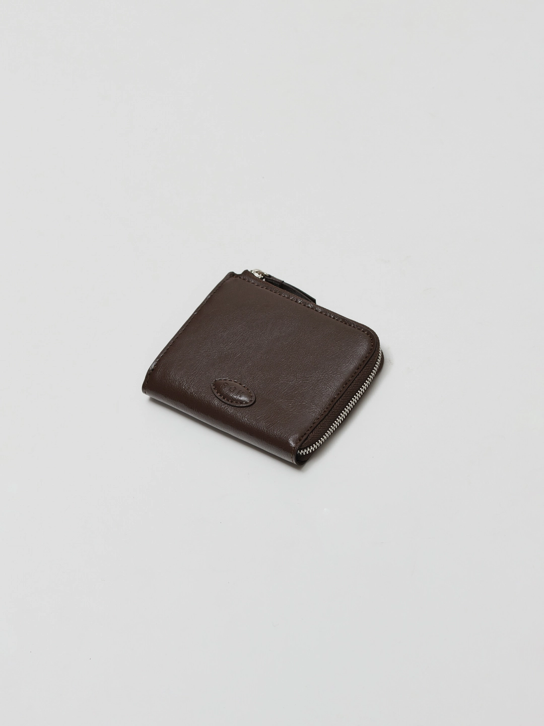 로서울 Oval button wallet Wrinkled Umber 상품 이미지 3