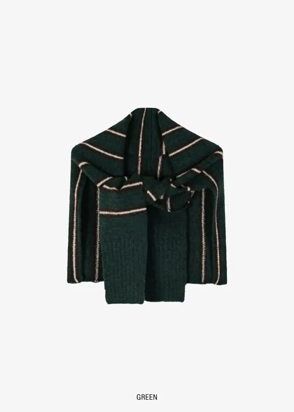 STRIPE LAWSON SHAWL MUFFLER [3COLOR]