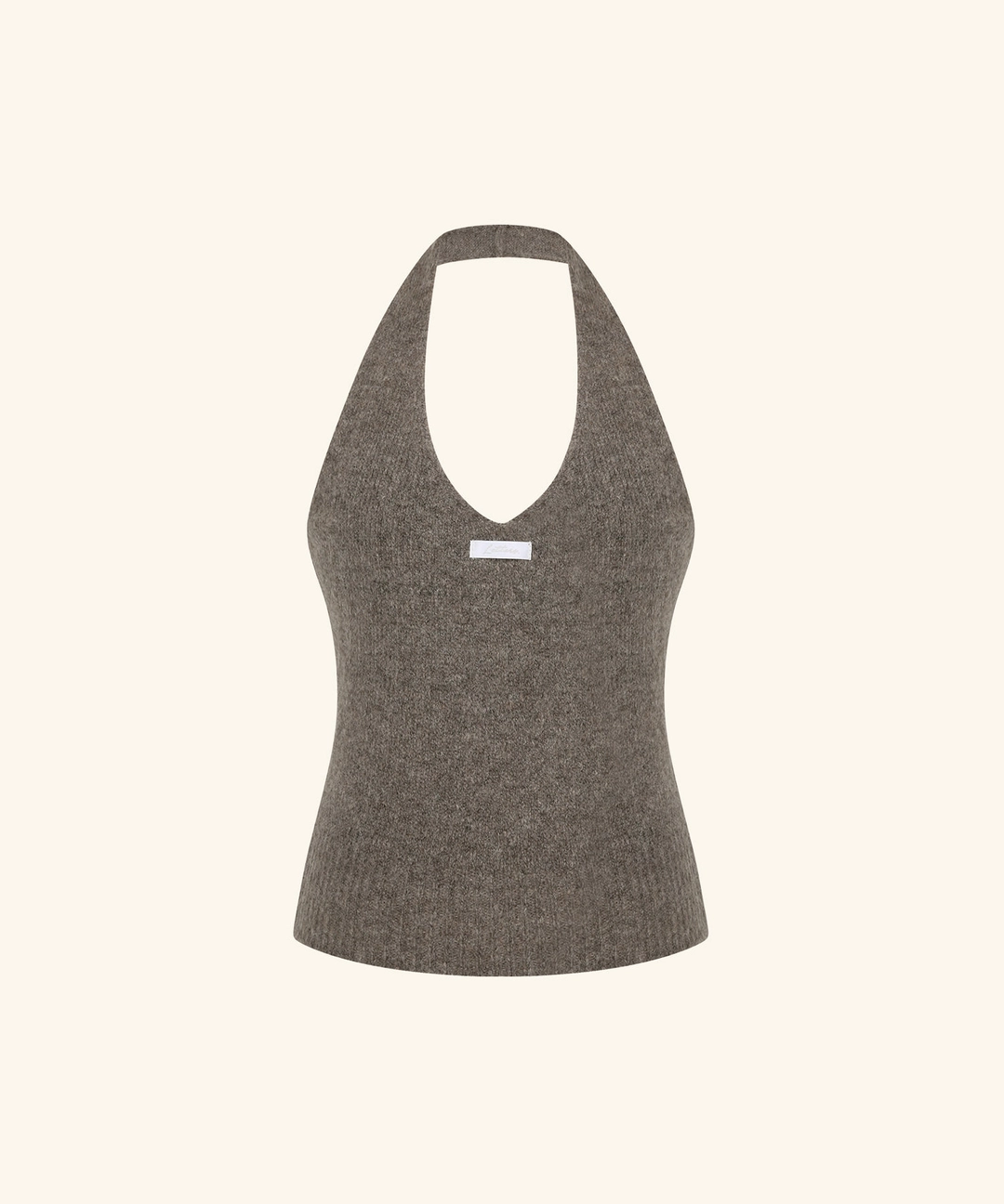 레터프롬문 [9/22 11:00am Coming soon] Letters Hairy Wool Bustier Knit (Brown) 상품 이미지 1