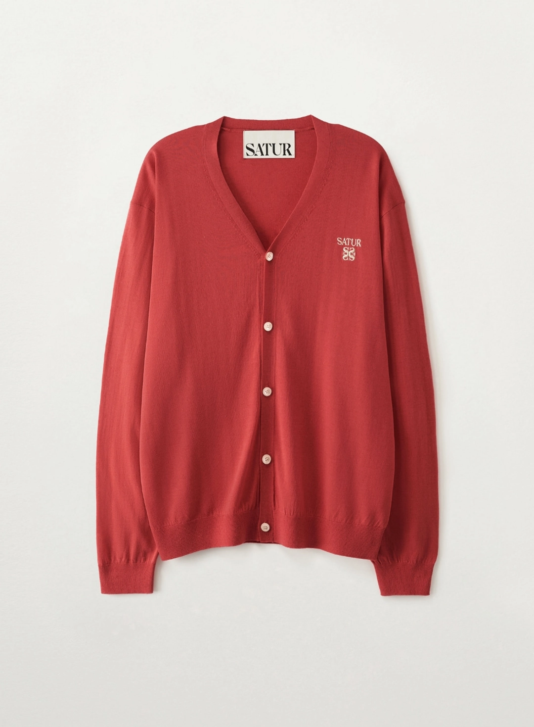 세터 Loren Linen Blend Cardigan - Red 상품 이미지 1