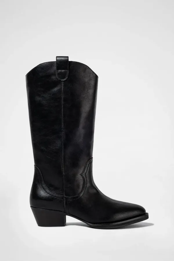 MILD WESTERN BOOTS / BLACK