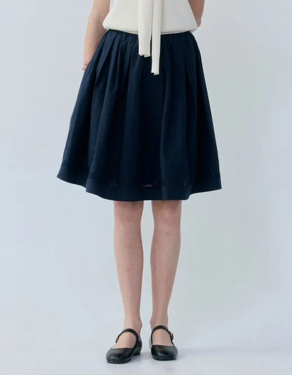 Forest Lace Skirt (Navy)