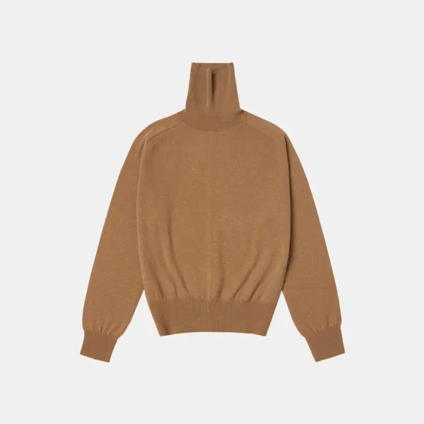 SIKN2129 캐시미어 블렌드 터틀넥 니트_Camel brown