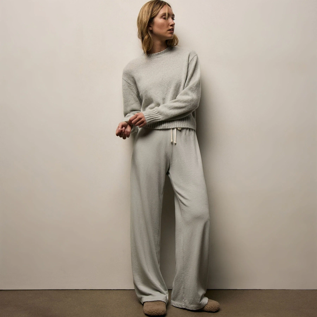 제임스펄스 Vintage French Terry Wide Leg Sweatpant - Celery Pigment 상품 이미지 2