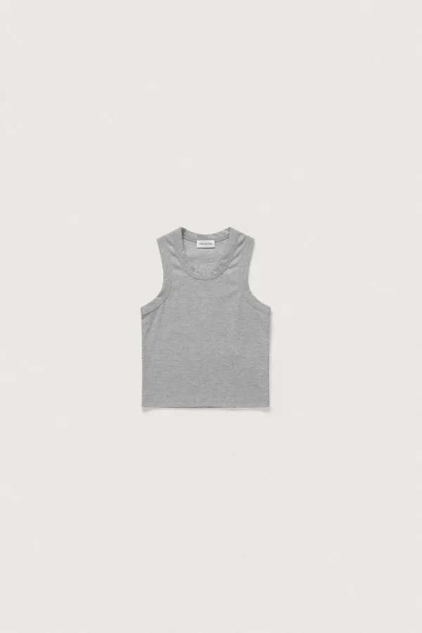 ERGO LINE SLEEVELESS T [MELANGE GRAY]