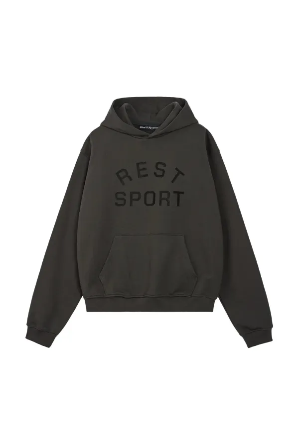 RS LOGO HOODIE - CHARCOAL