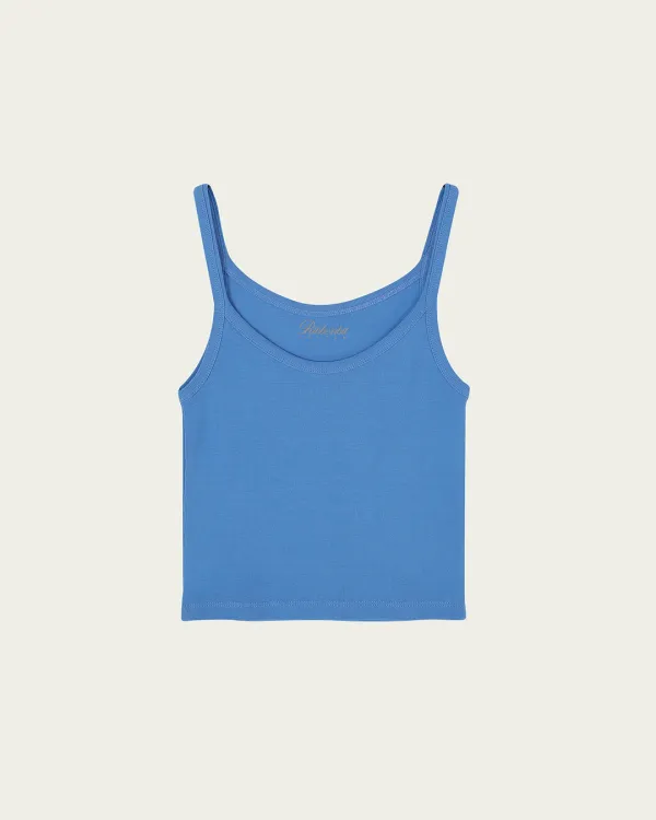 Jain Crop Sleeveless - Blue