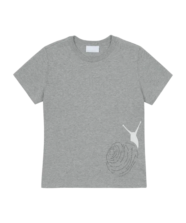 SNAIL T-SHIRT_0 [MELANGE GREY]