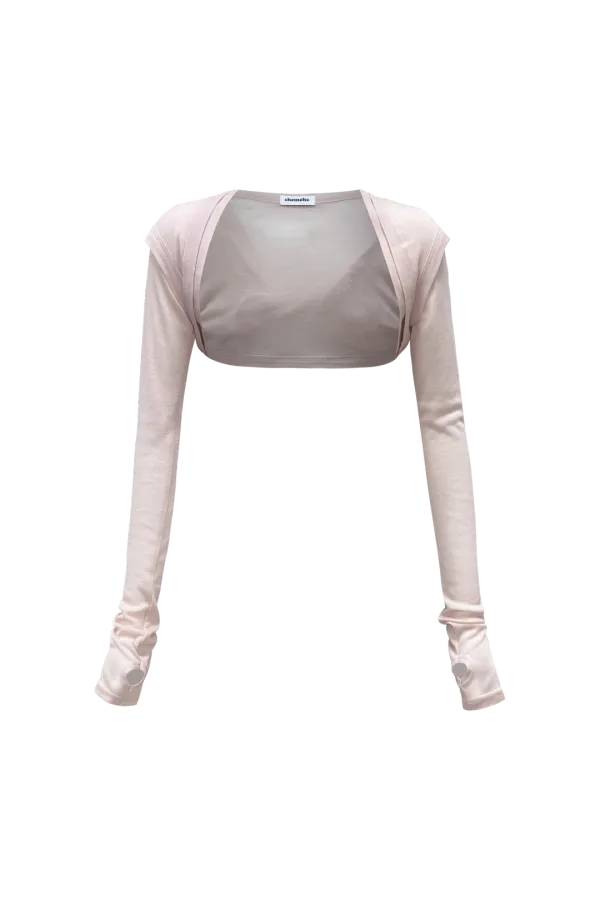 KNOT OVERLAP BOLERO (PINK)