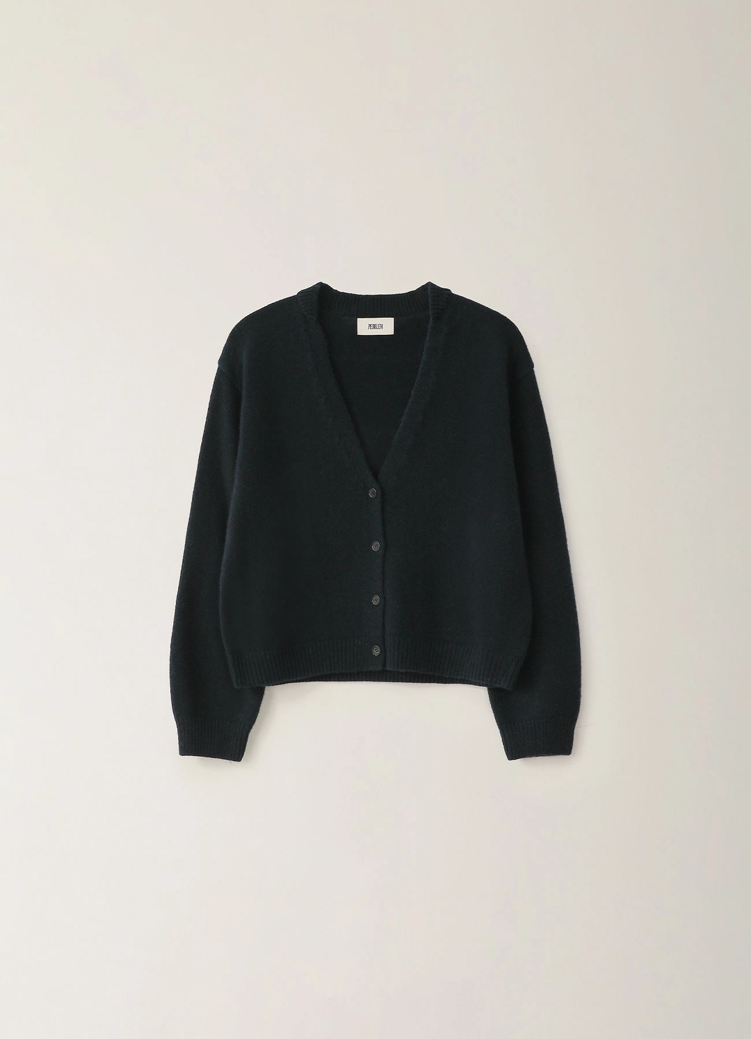 페블엠 Amber Button V-Neck Cardigan - Navy (10월 말 순차배송) 상품 이미지 1