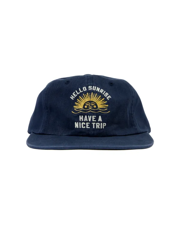 VTG Arch Logo Relaxed Fit 6P Cap_Dark Navy