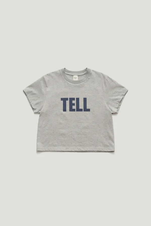 [2nd reorder 5/19 PM21:49 open]  TELL ME CROP T-SHIRT_GREY / ₩59,000  ->  ₩53,100 (10%)