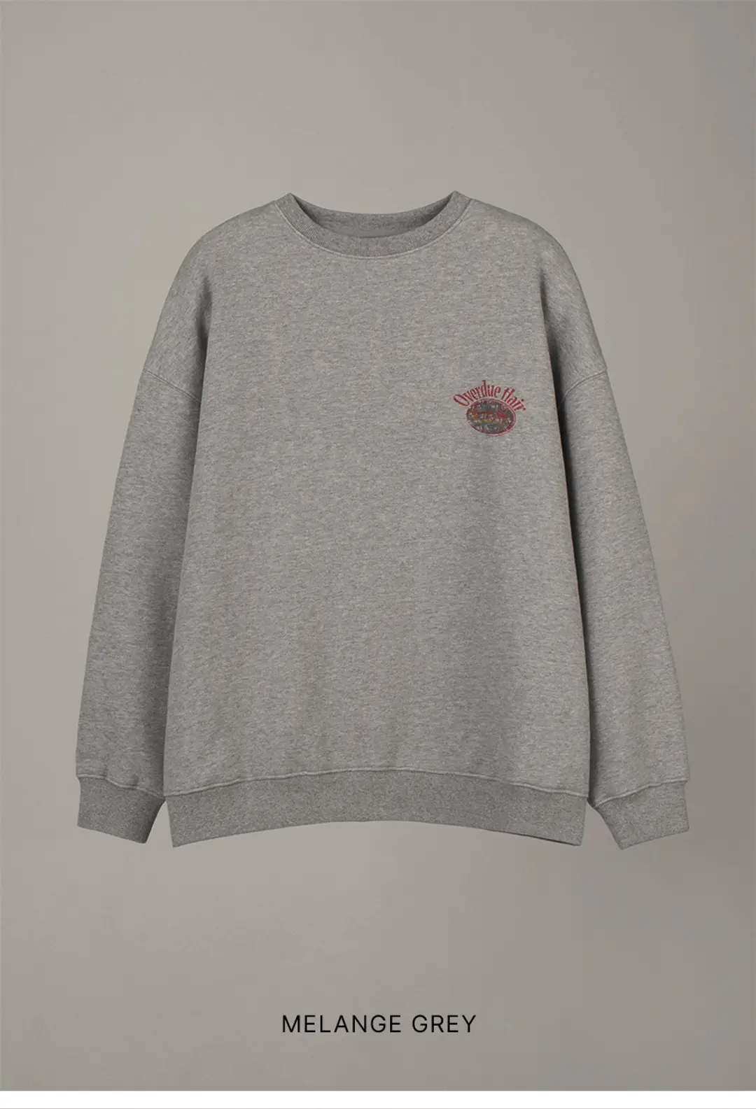 오버듀플레어 SIGNATURE PRINTING MTM_MELANGE GREY 상품 이미지 1
