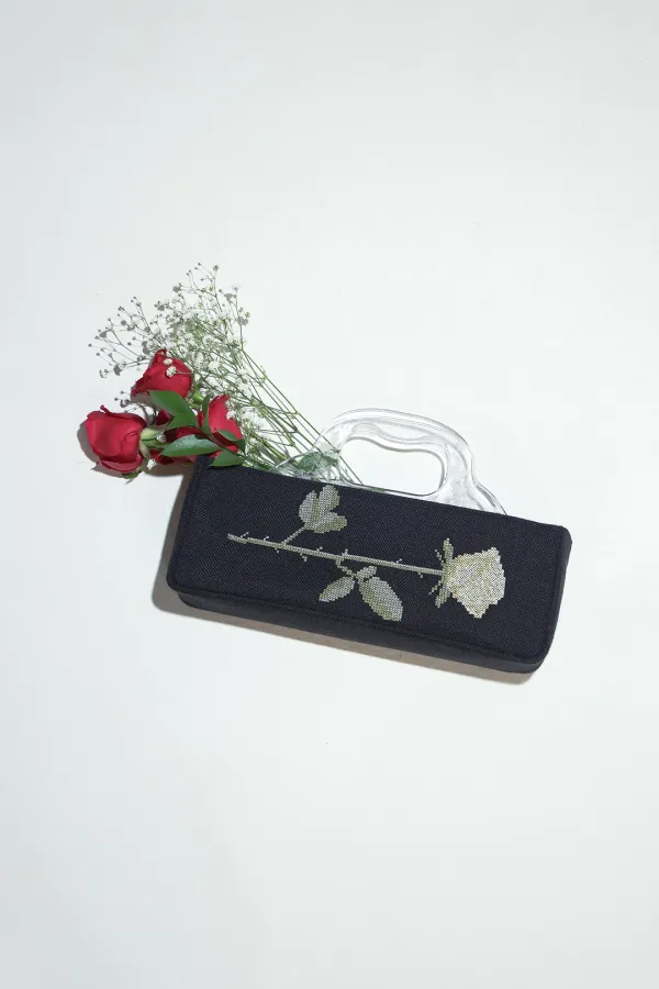 Granny Lucite Handle Bag Black