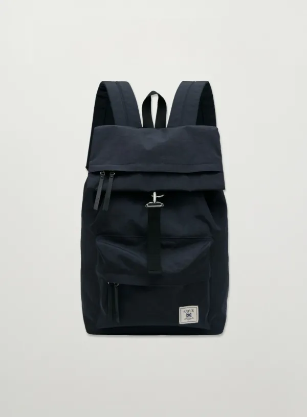 Nylon Washed Backpack - Navy