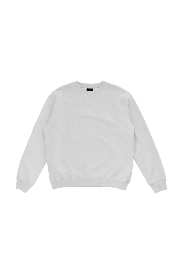 ESSENTIAL HEAVY SWEAT SHIRT-GRAY