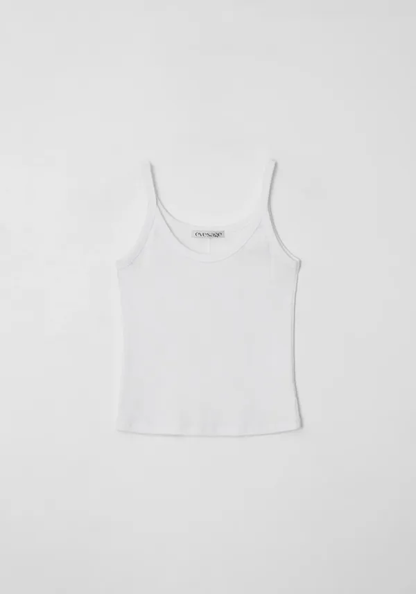 [1차 리오더]Line sleeveless (Ivory)