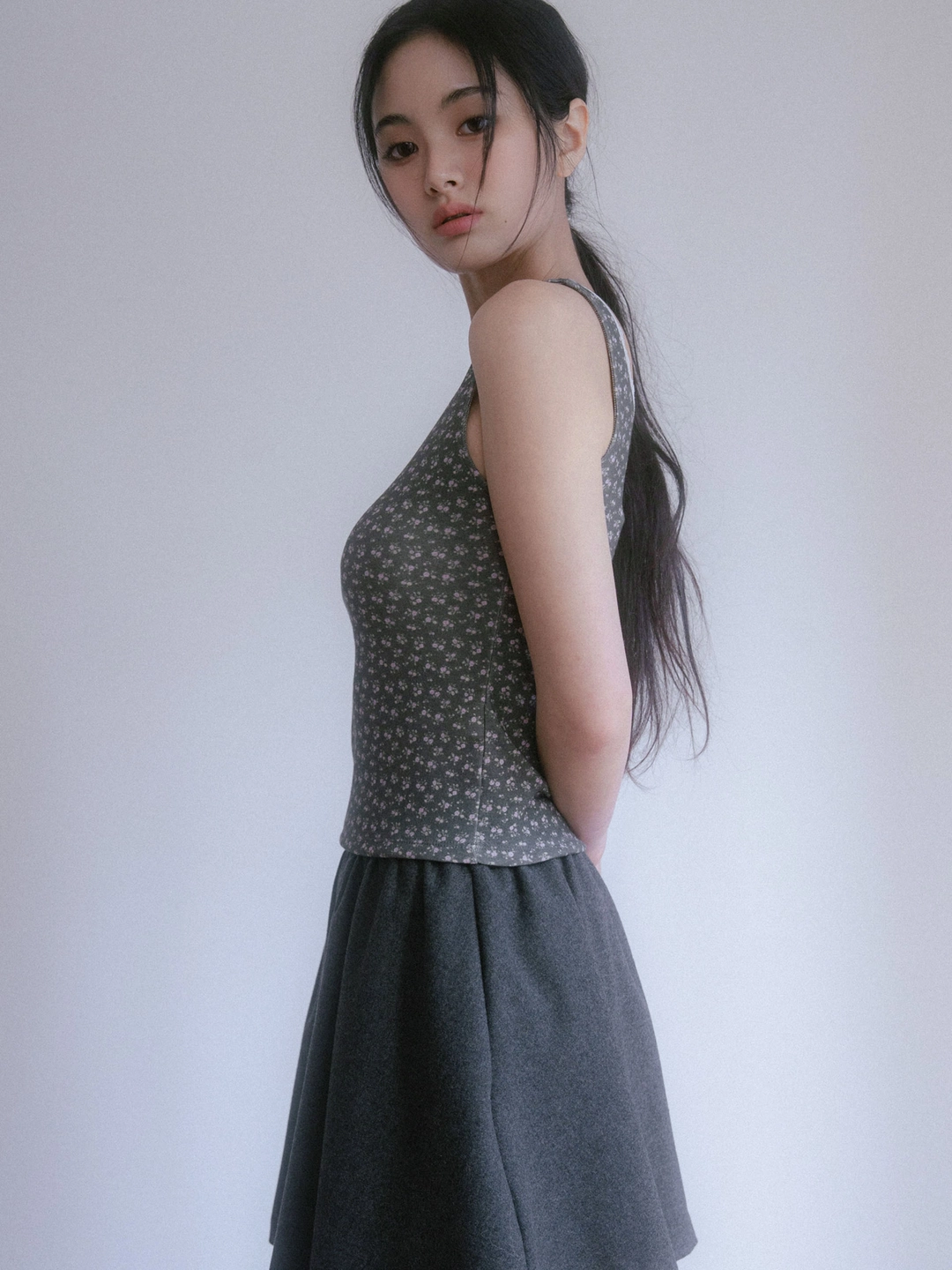 메리온 라비 레이스 슬리브리스[CHARCOAL] *오늘 출발 상품 이미지 2