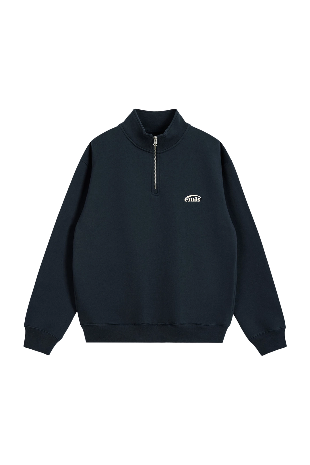 이미스 HALF ZIP-UP LOGO SWEAT SHIRT-NAVY 상품 이미지 1