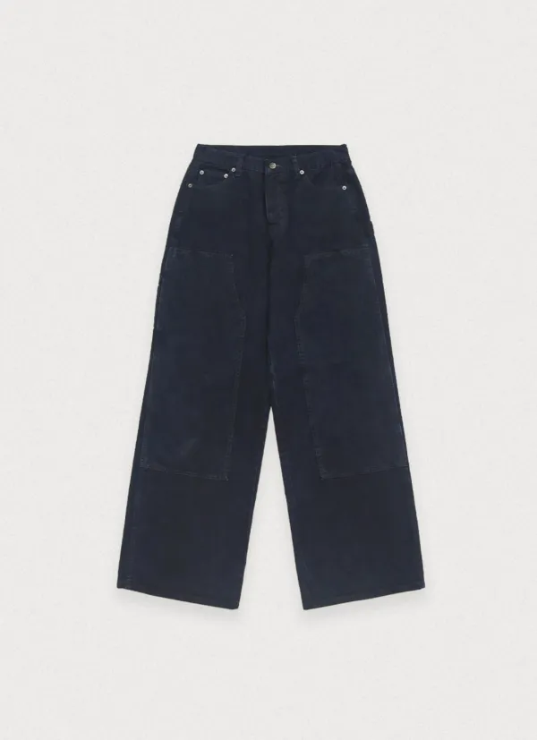[2nd] Girls pocket pants (washing navy)