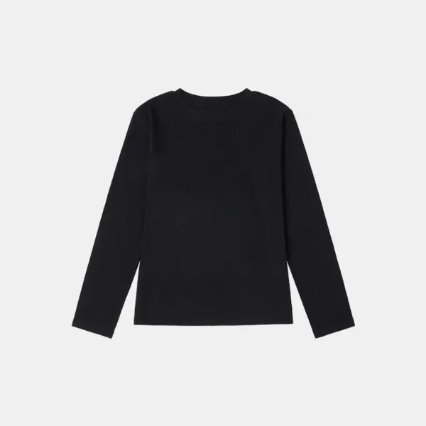 SITP5172 소프트 기모 라운드넥 티셔츠_Black
