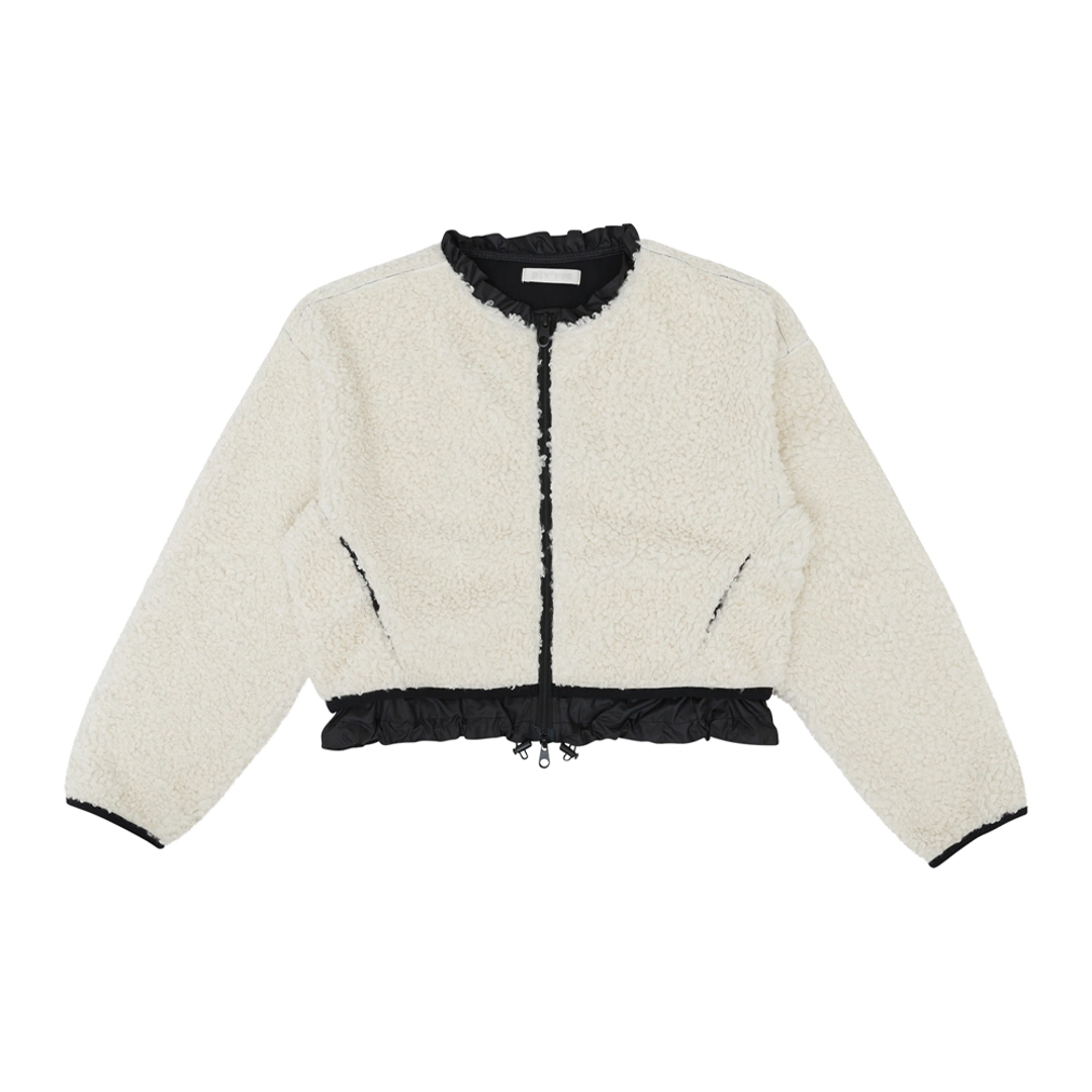 피브비 Rounded Boucle Short Jacket (sand beige) 상품 이미지 1