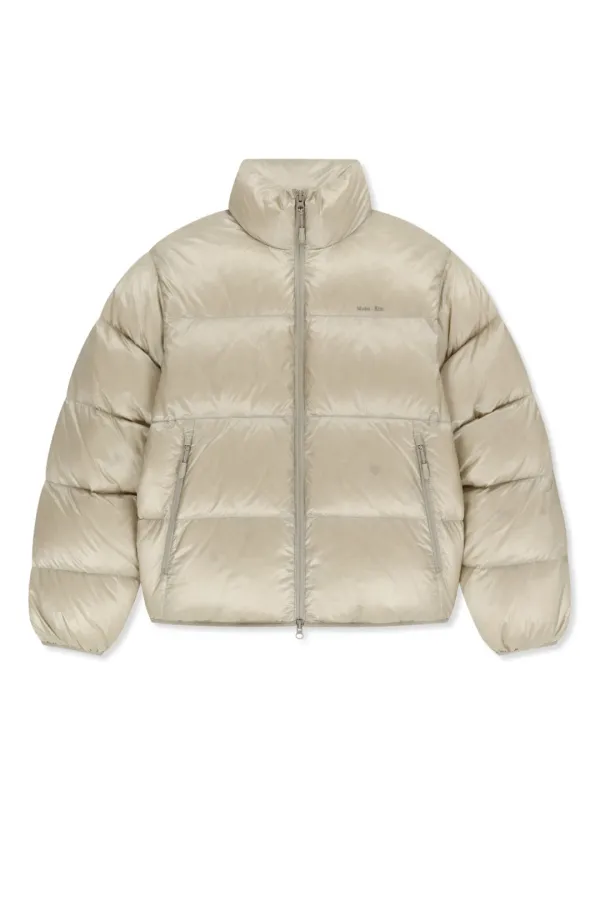 ICON LOGO DOWN JUMPER IN LIGHT BEIGE