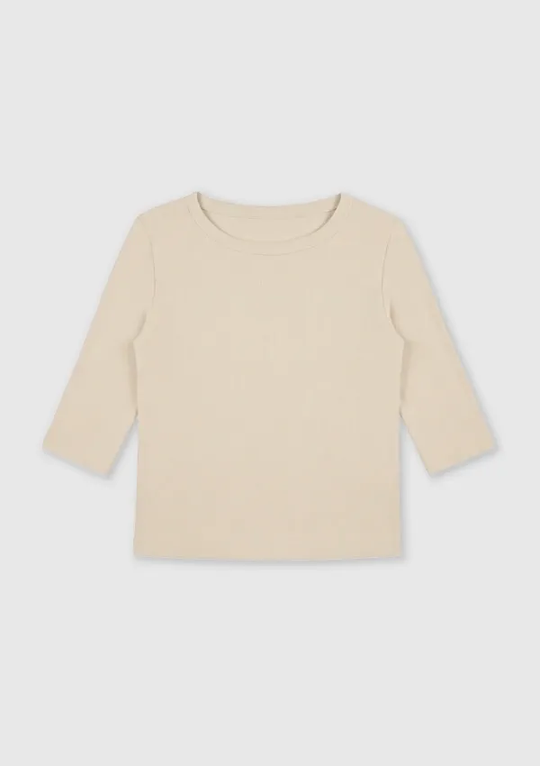 Note Tee (Light Beige)