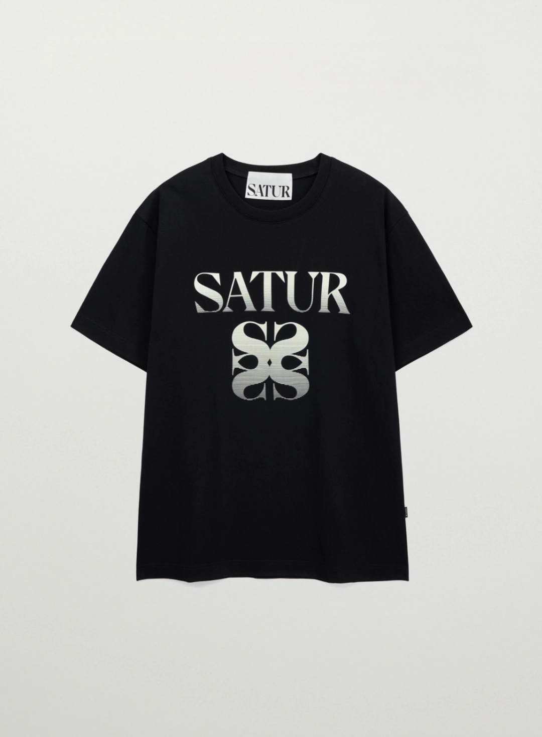 세터 Gradient Big Logo T-Shirt - Black 상품 이미지 1