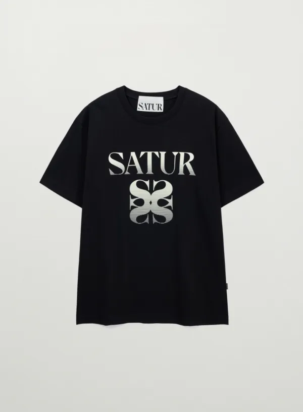Gradient Big Logo T-Shirt - Black