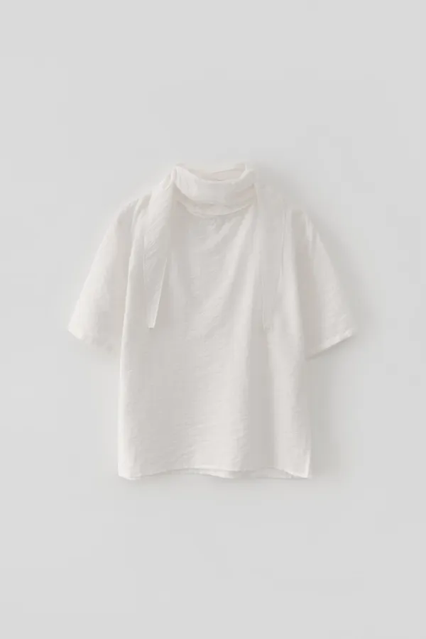 Scarf Blouse_White