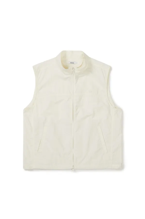[26SS clove] Light Nylon Vest (Ivory)